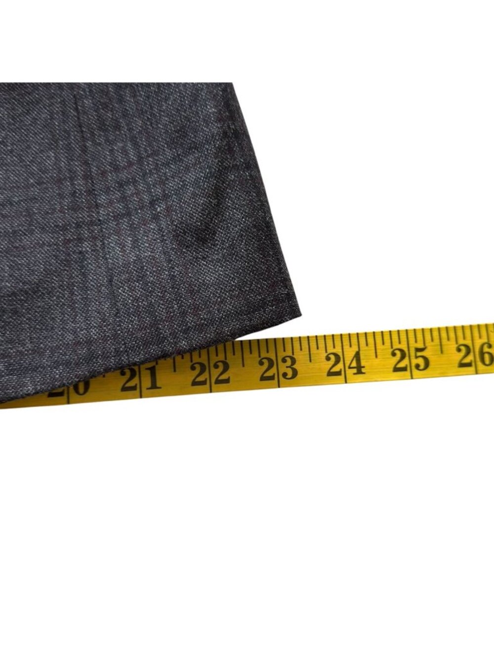 Vintage Tommy Hilfiger Mens 44 R Sport Coat Glen Plaid Check Gray Black Wool - Picture 16 of 16